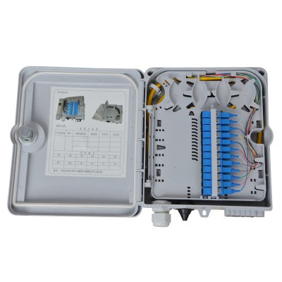 12core Fiber Terminal with PLC Splitter and Adaptors Optical Distribution Box